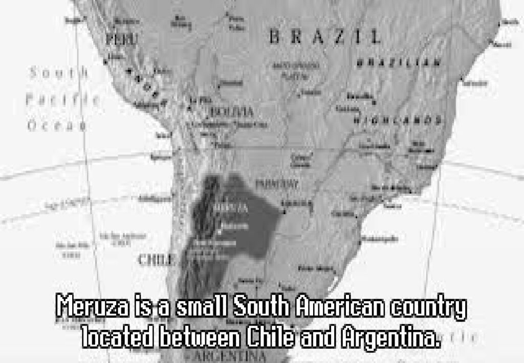 mapa en presentacion del juego Aconcagua de PSX