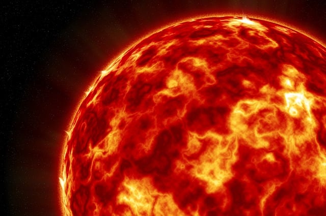 Sol en llamas